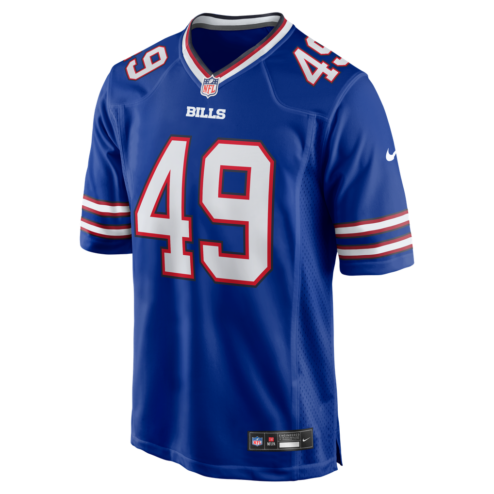 Men's Buffalo Bills DaShaun White Royal Team Game Jersey
