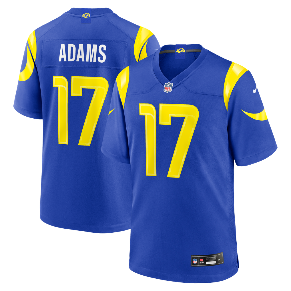 Men's Los Angeles Rams Davante Adams Royal Team Game Player Jersey
