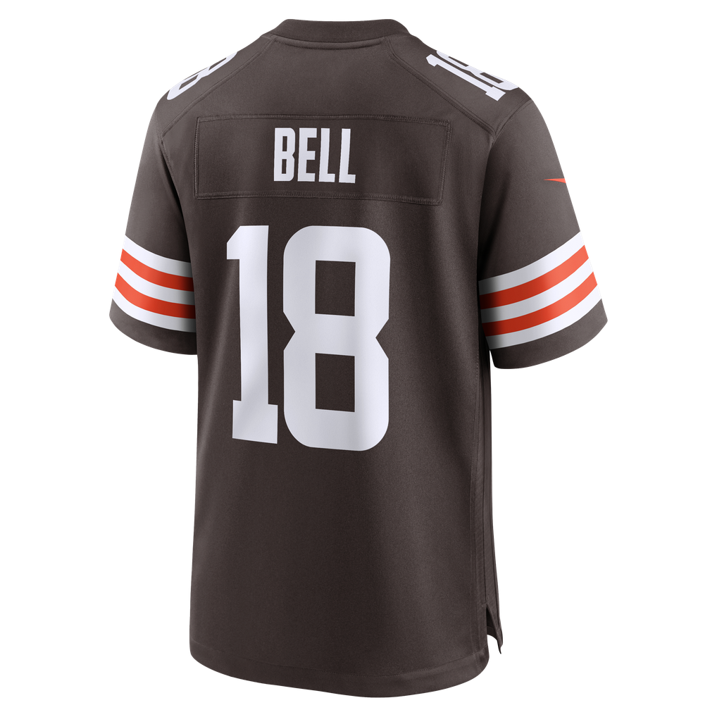 Men's Cleveland Browns David Bell Brown Game Jersey