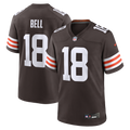 Men's Cleveland Browns David Bell Brown Game Jersey