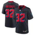 Men's Houston Texans David Montgomery Navy Alternate Game Jersey