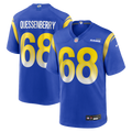 Men's Los Angeles Rams David Quessenberry Royal Team Game Jersey
