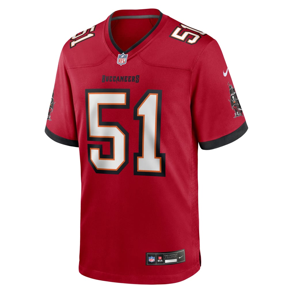 Men's Tampa Bay Buccaneers David Walker Red Team Game Jersey