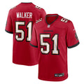Men's Tampa Bay Buccaneers David Walker Red Team Game Jersey