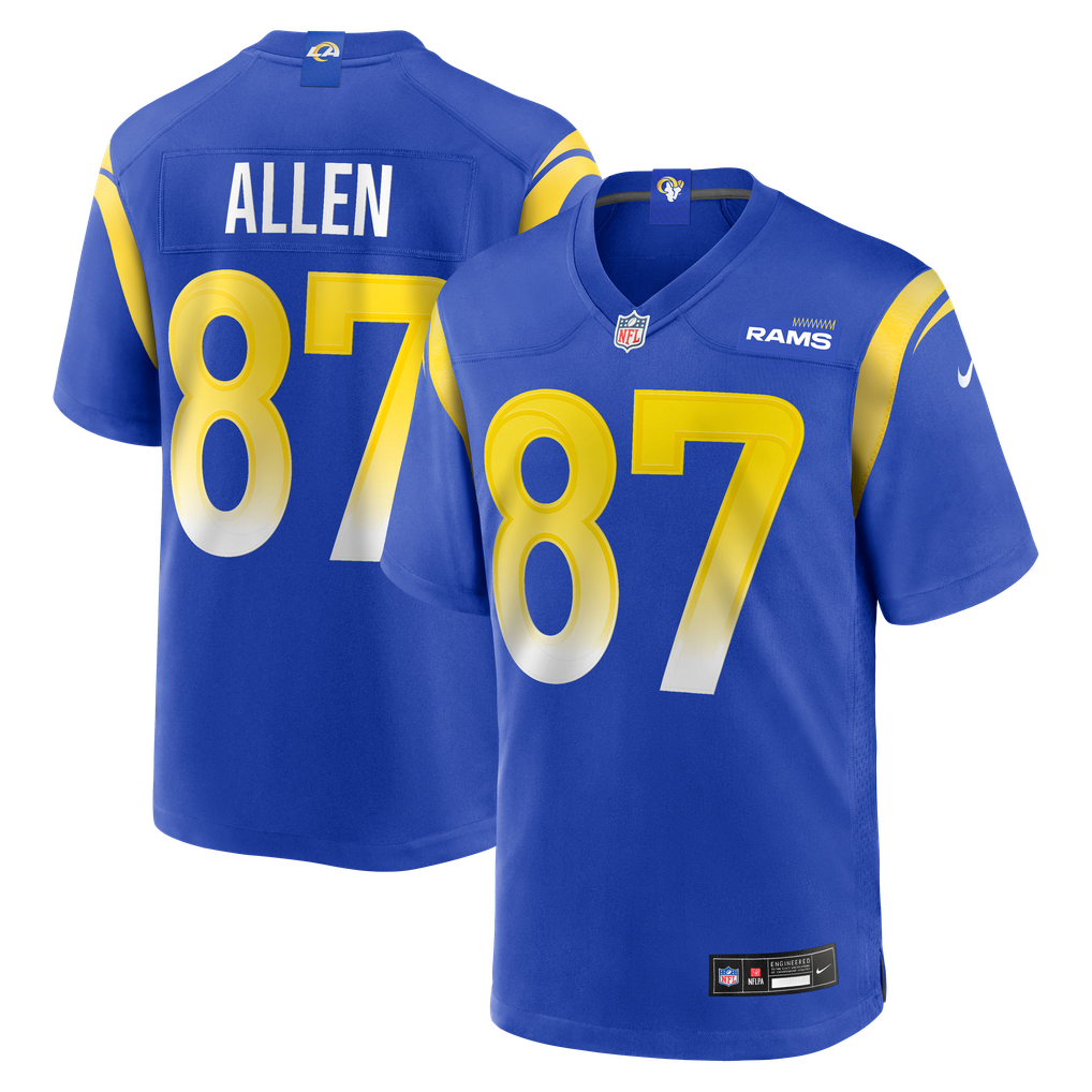 Men's Los Angeles Rams Davis Allen Royal Home Game Jersey