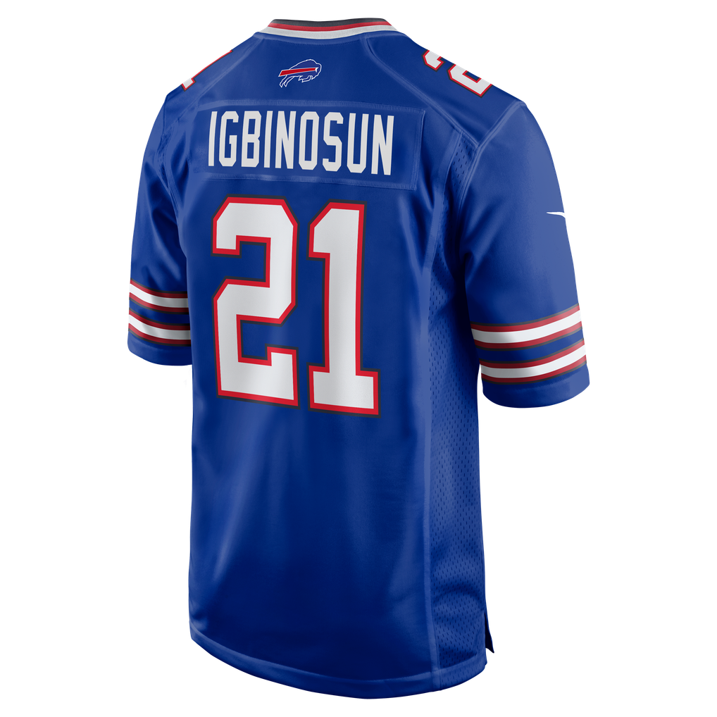 Men's Buffalo Bills Davison Igbinosun Royal Team Game Jersey