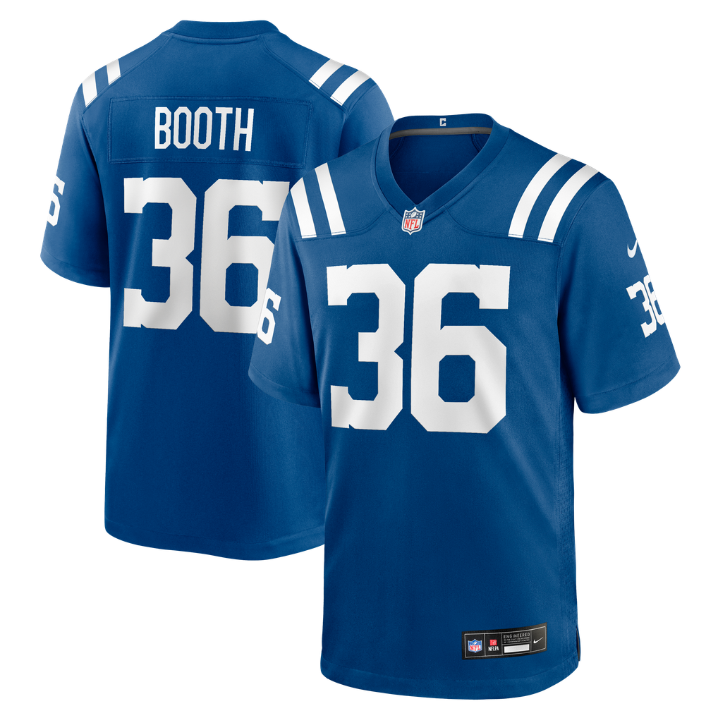 Men's Indianapolis Colts Davon Booth Royal Team Game Jersey