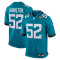 Men's Jacksonville Jaguars DaVon Hamilton Teal Game Jersey