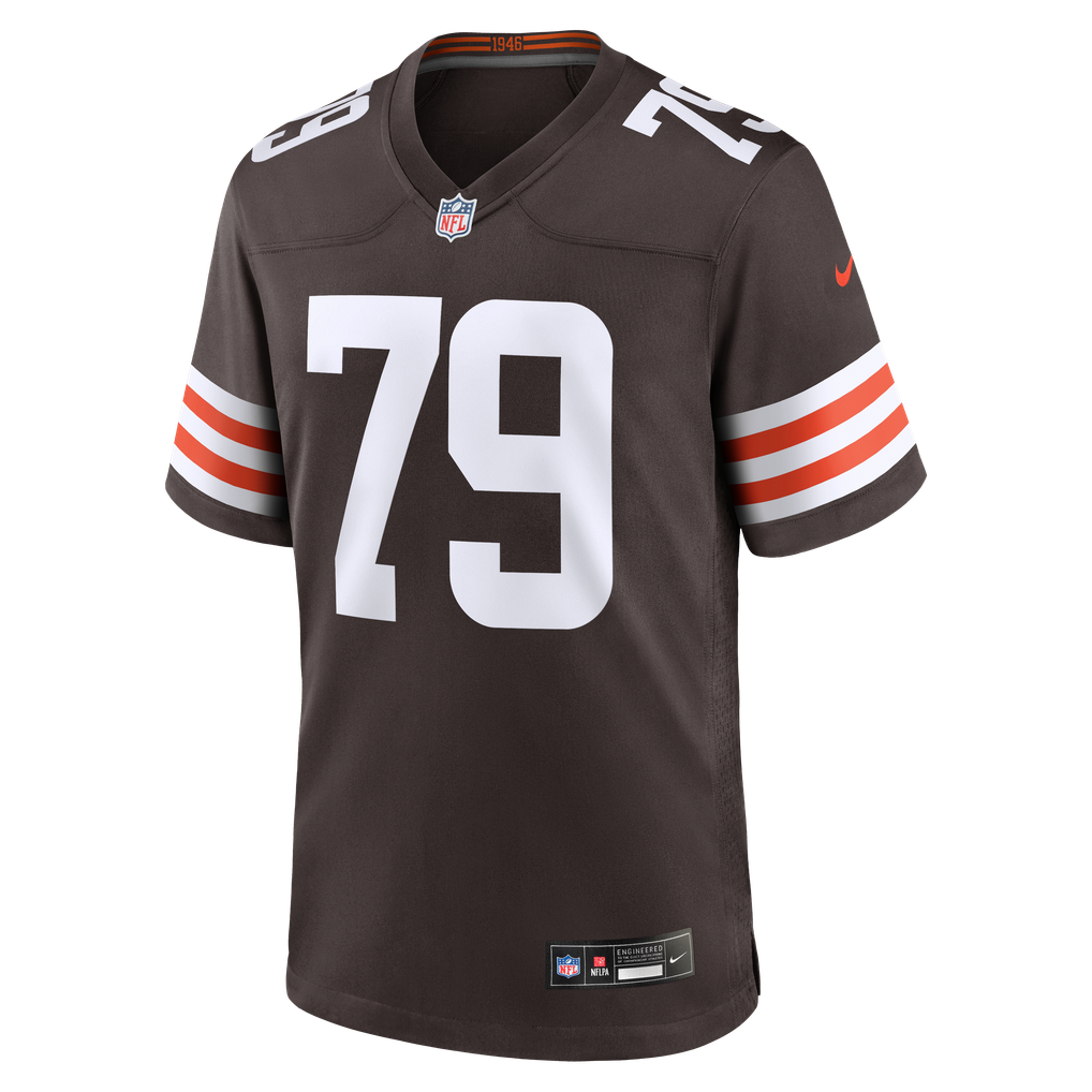 Men's Cleveland Browns Dawand Jones Brown Team Game Jersey