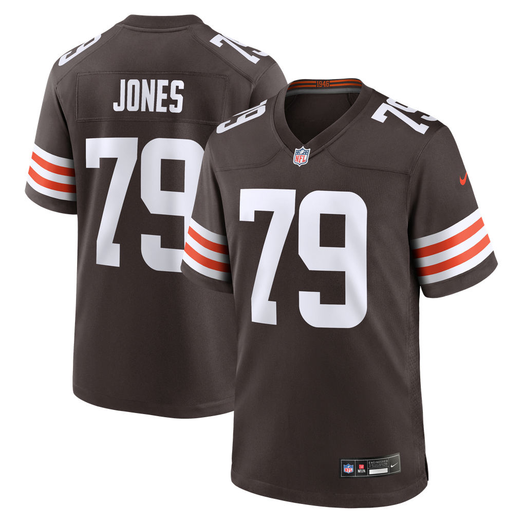 Men's Cleveland Browns Dawand Jones Brown Team Game Jersey