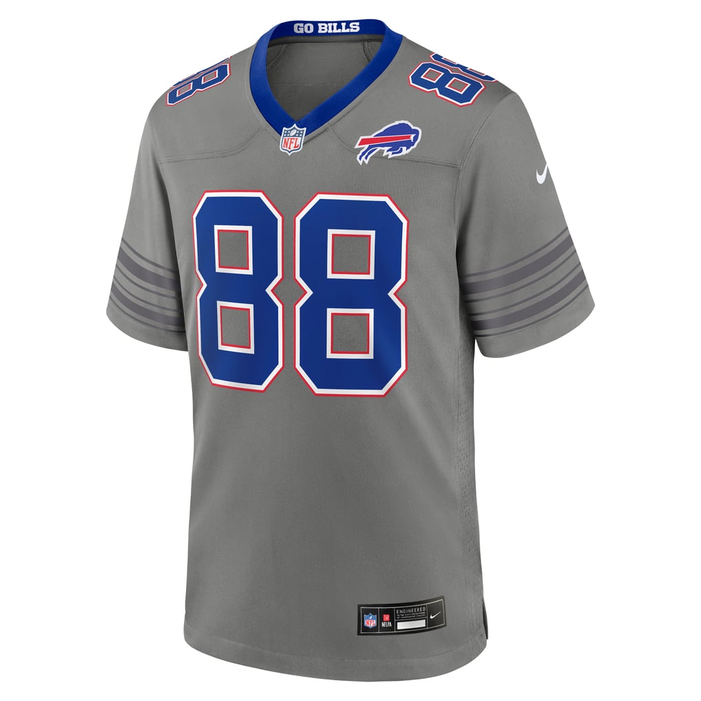 Men's Buffalo Bills Dawson Knox Gray Nickel City Game Jersey