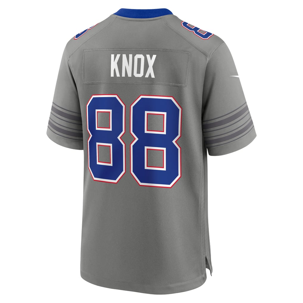 Men's Buffalo Bills Dawson Knox Gray Nickel City Game Jersey