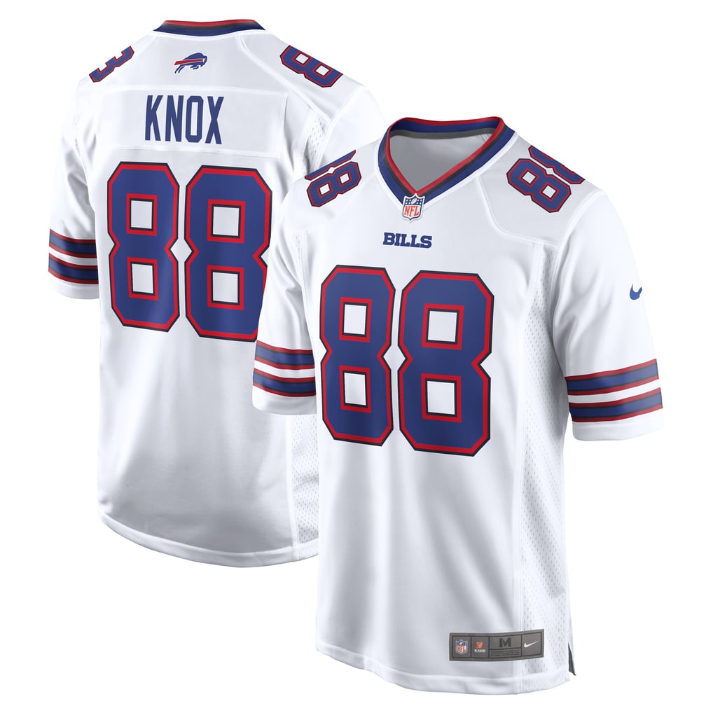 Men's Buffalo Bills Dawson Knox White Away Game Player Jersey