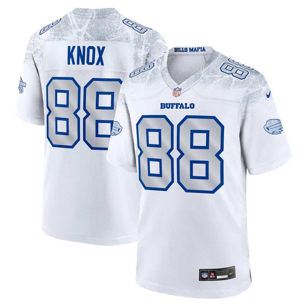 Men's Buffalo Bills Dawson Knox White Rivalries Collection Game Jersey