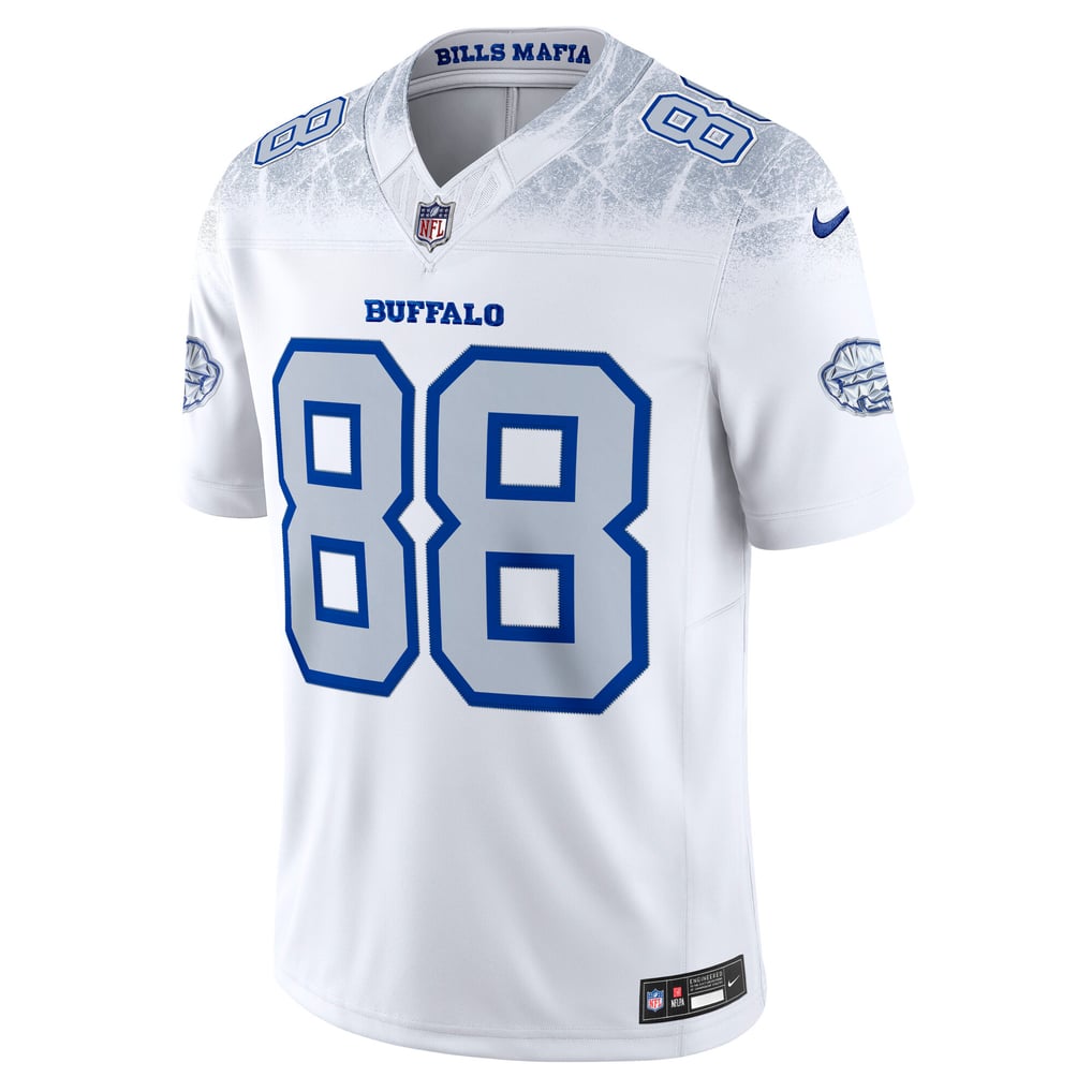 Men's Buffalo Bills Dawson Knox White Rivalries Collection Stitched Limited Jersey