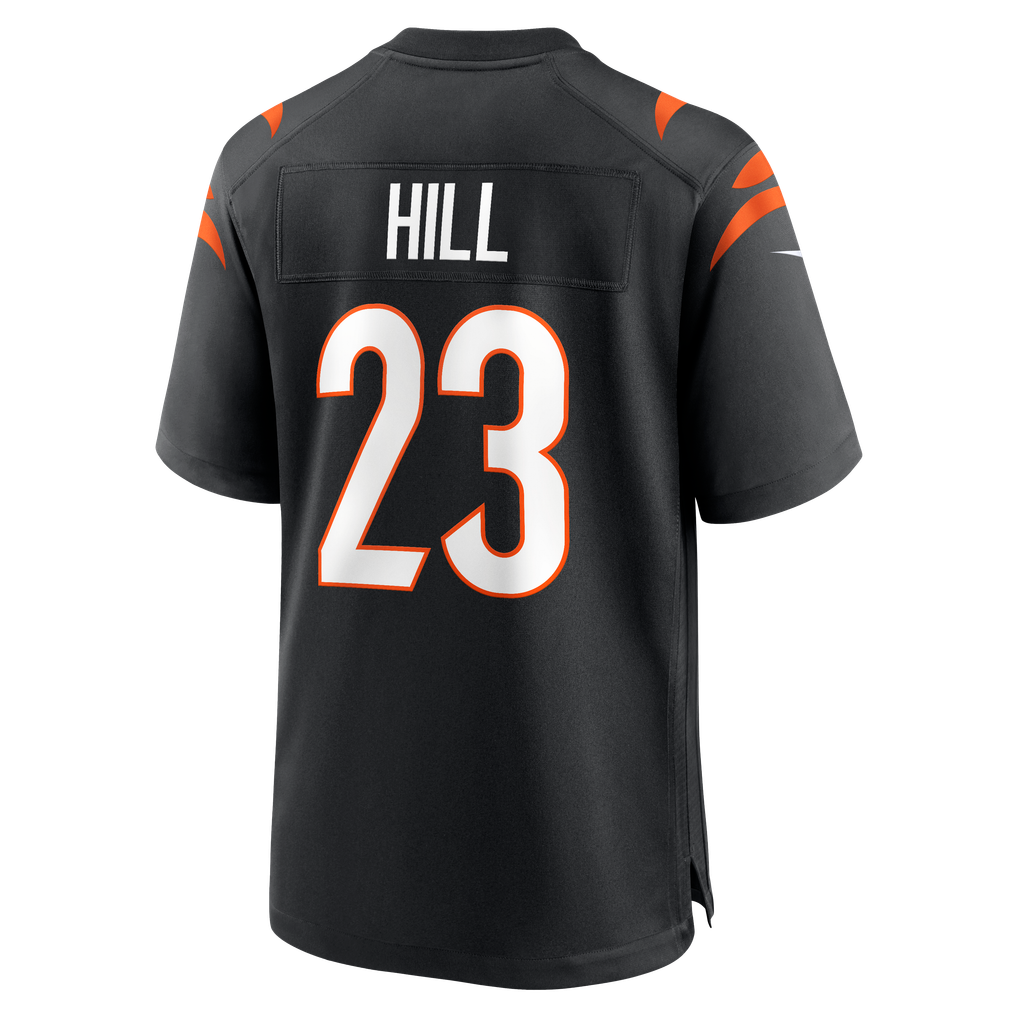 Men's Cincinnati Bengals Daxton Hill Black Player Game Jersey