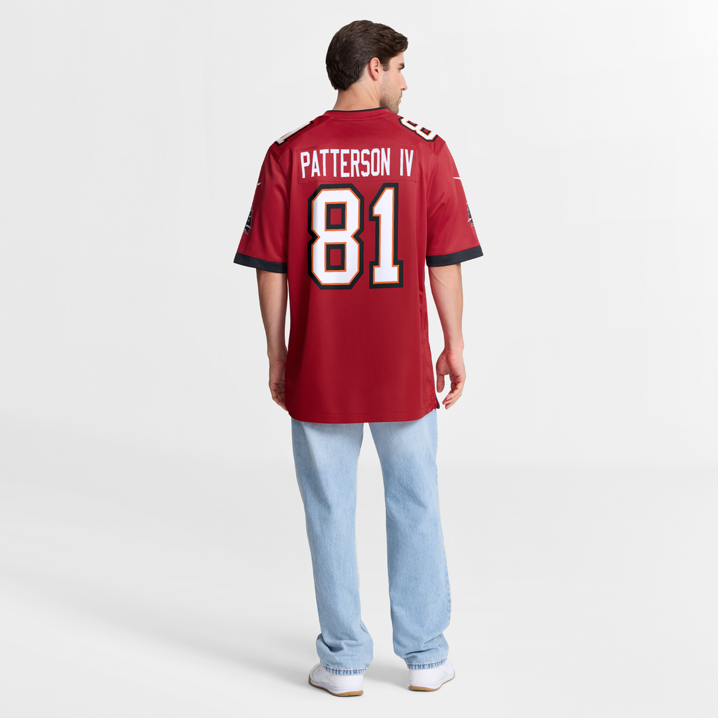 Men's Tampa Bay Buccaneers Dean Patterson IV Red Team Game Jersey