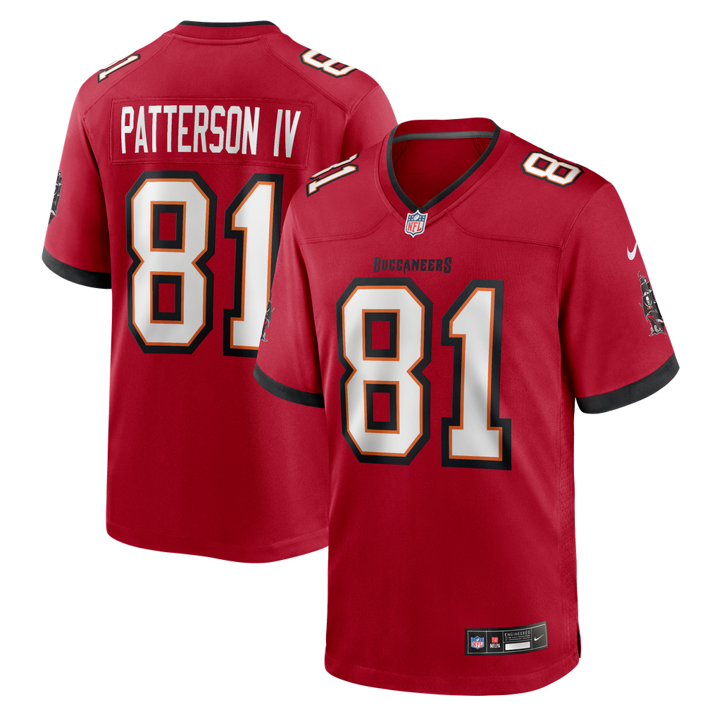 Men's Tampa Bay Buccaneers Dean Patterson IV Red Team Game Jersey