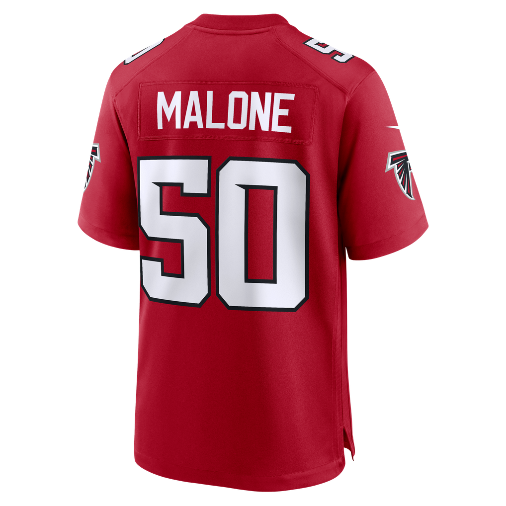 Men's Atlanta Falcons Deangelo Malone Red Team Game Jersey