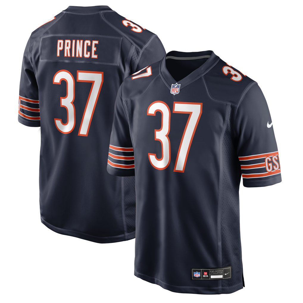 Men's Chicago Bears Deantre Prince Navy Team Game Jersey