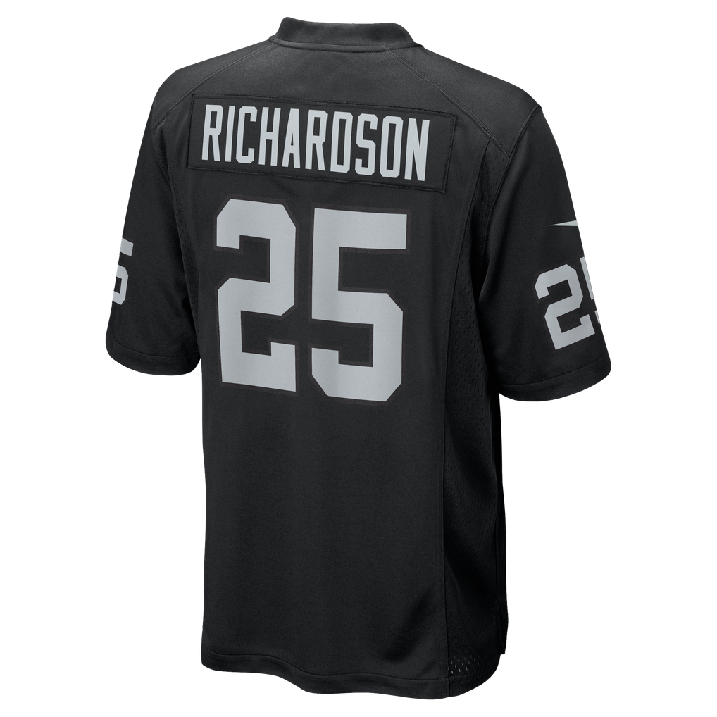 Men's Las Vegas Raiders Decamerion Richardson Black Team Game Jersey
