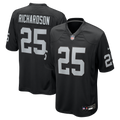 Men's Las Vegas Raiders Decamerion Richardson Black Team Game Jersey