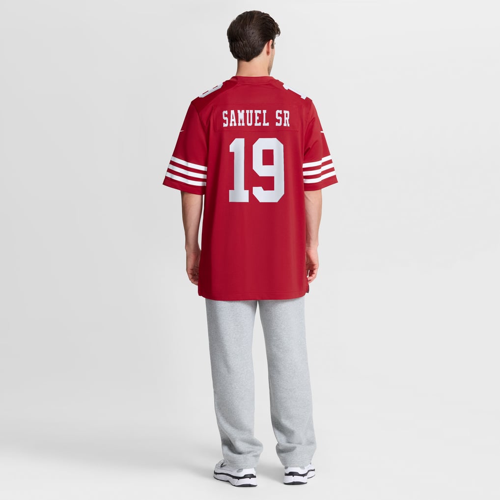 Men's San Francisco 49ers Deebo Samuel Sr Scarlet Team Game Jersey