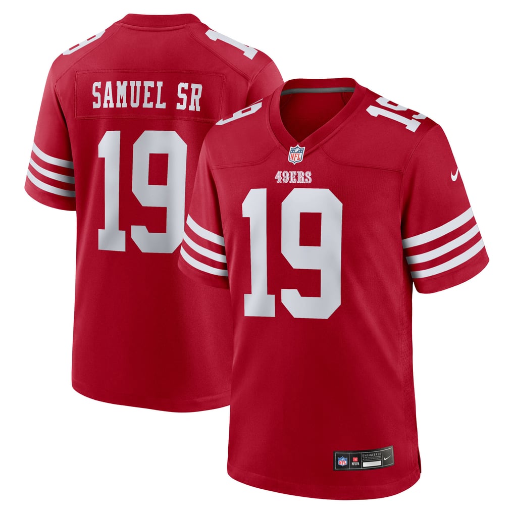 Men's San Francisco 49ers Deebo Samuel Sr Scarlet Team Game Jersey
