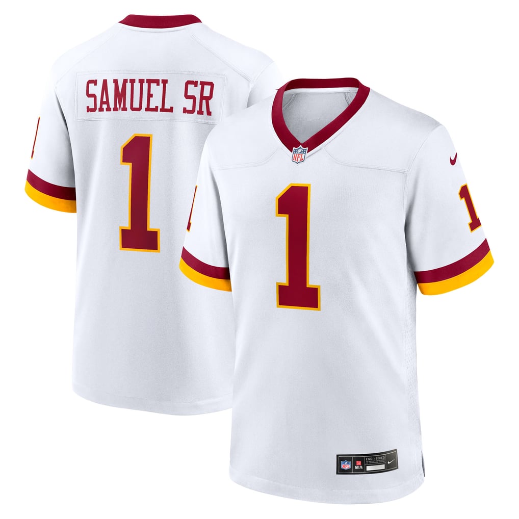 Men's Washington Commanders Deebo Samuel Sr White Game Super Bowl Era Jersey