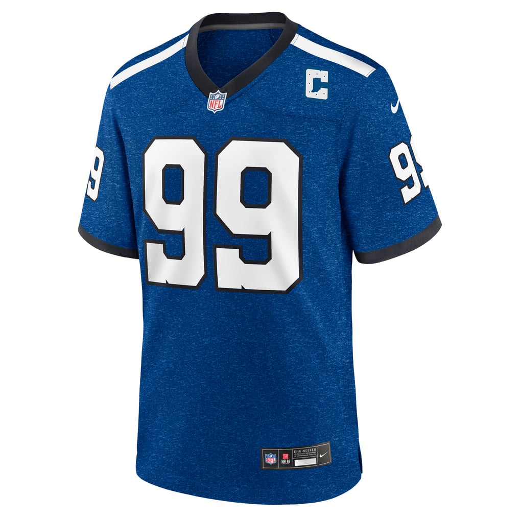 Men's Indianapolis Colts DeForest Buckner Blue Alternate Game Jersey
