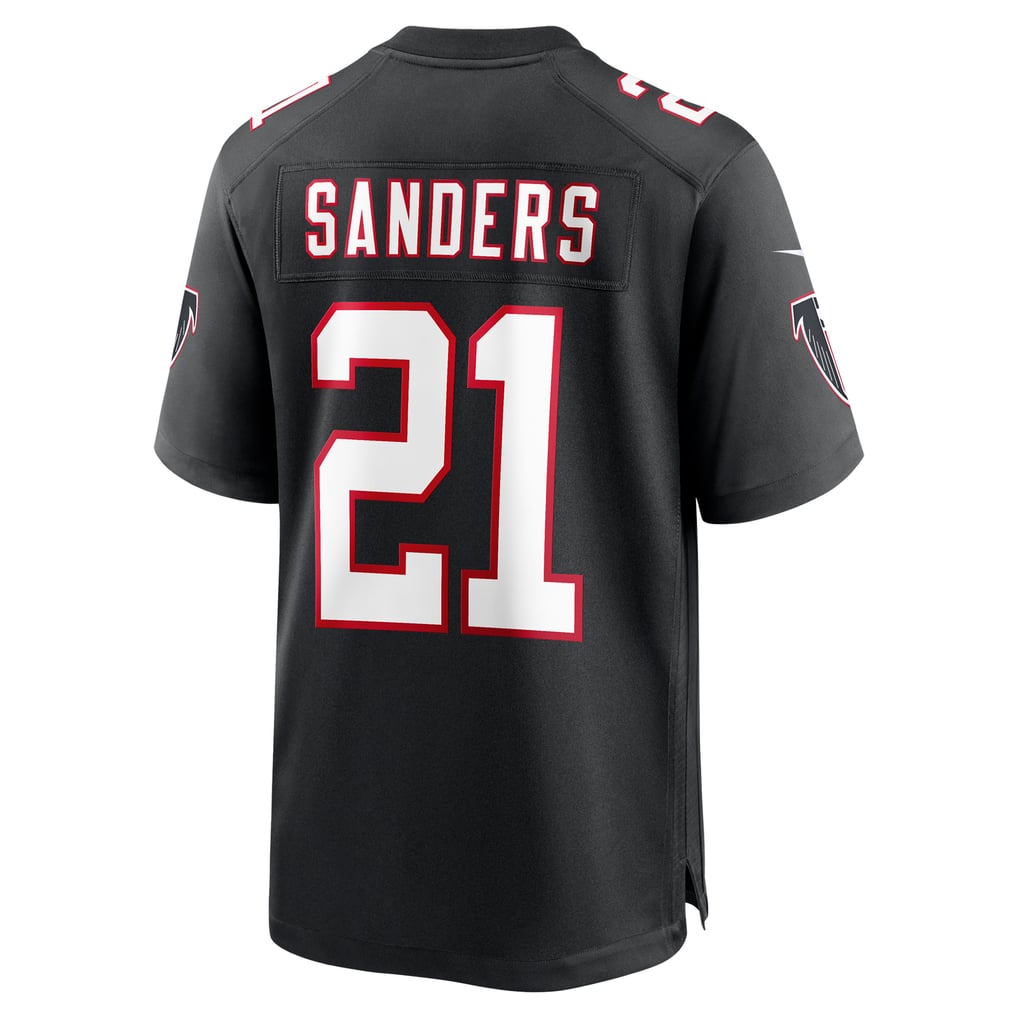 Men's Atlanta Falcons Deion Sanders Black Retired Player Alternate Game Jersey