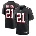 Men's Atlanta Falcons Deion Sanders Black Retired Player Alternate Game Jersey