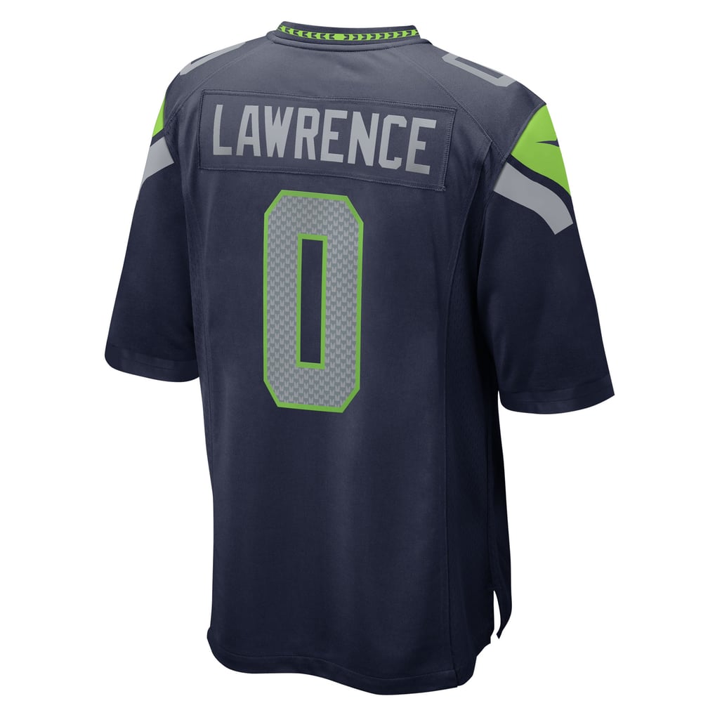 Men's Seattle Seahawks DeMarcus Lawrence College Navy Team Game Jersey