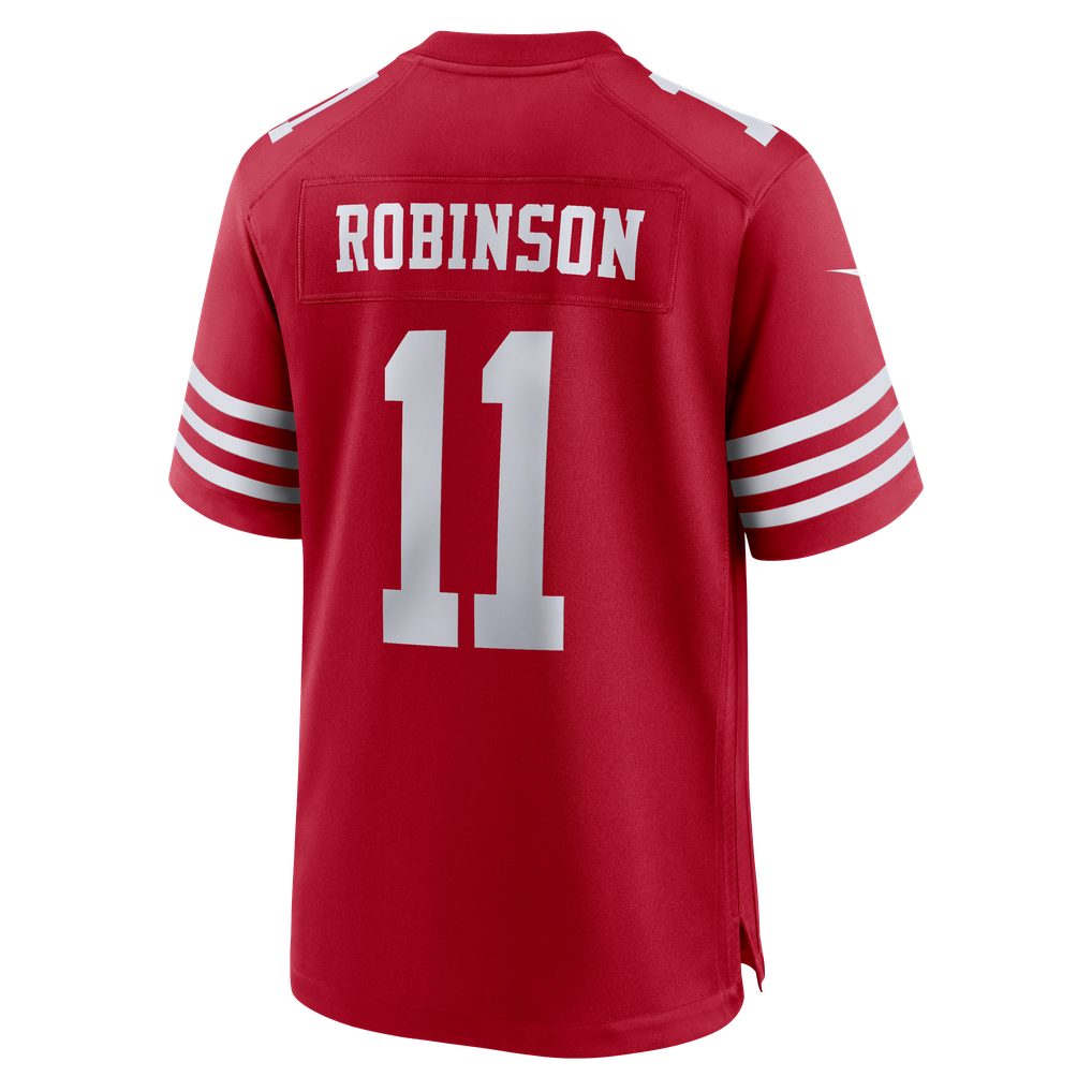Men's San Francisco 49ers Demarcus Robinson Scarlet Team Game Jersey