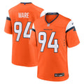 Men's Denver Broncos DeMarcus Ware Orange Team Retired Game Jersey