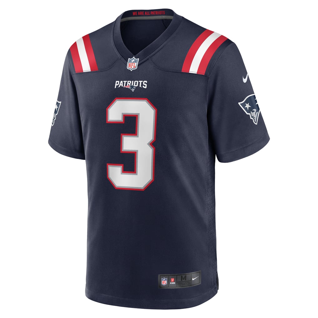 Men's New England Patriots Demario Douglas Navy Game Jersey