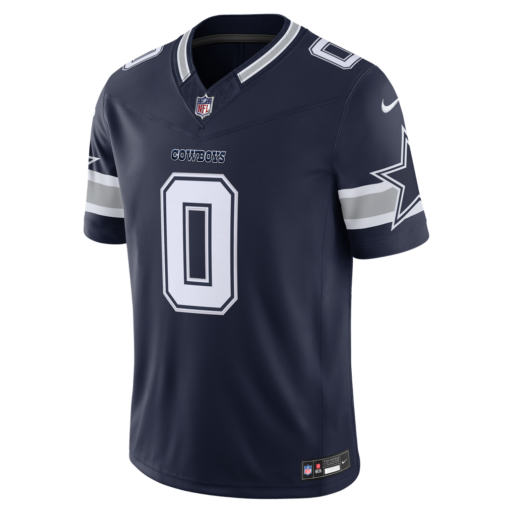 Men's Dallas Cowboys DeMarvion Overshown Navy Team Vapor F.U.S.E. Stitched Limited Jersey