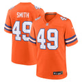 Men's Denver Broncos Dennis Smith Orange Retired Player Alternate Game Jersey
