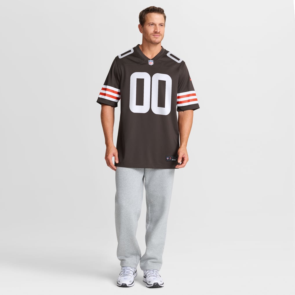 Men's Cleveland Browns Denzel Boston Brown Game Jersey