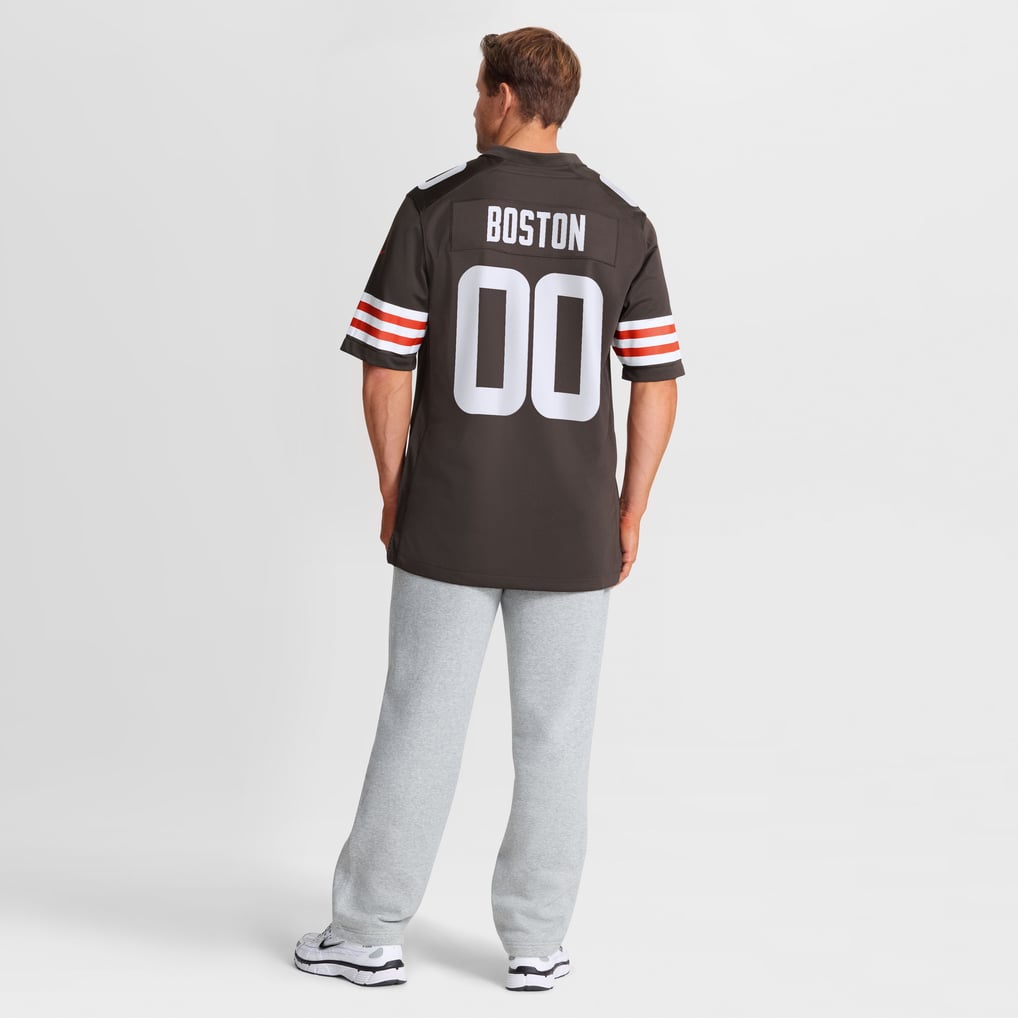 Men's Cleveland Browns Denzel Boston Brown Game Jersey