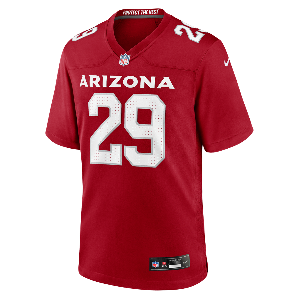 Men's Arizona Cardinals Denzel Burke Cardinal Team Game Jersey