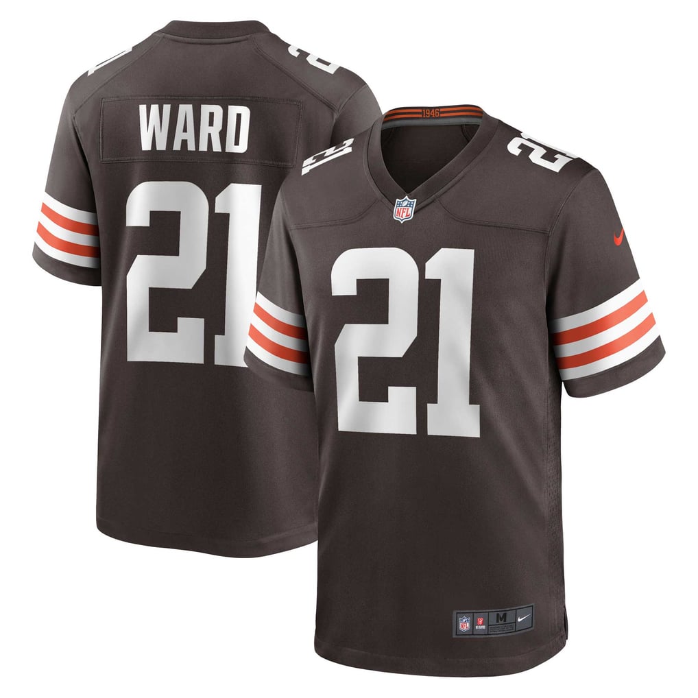 Men's Cleveland Browns Denzel Ward Brown Game Jersey