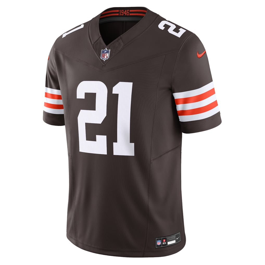 Men's Cleveland Browns Denzel Ward Brown Vapor F.U.S.E. Limited Jersey