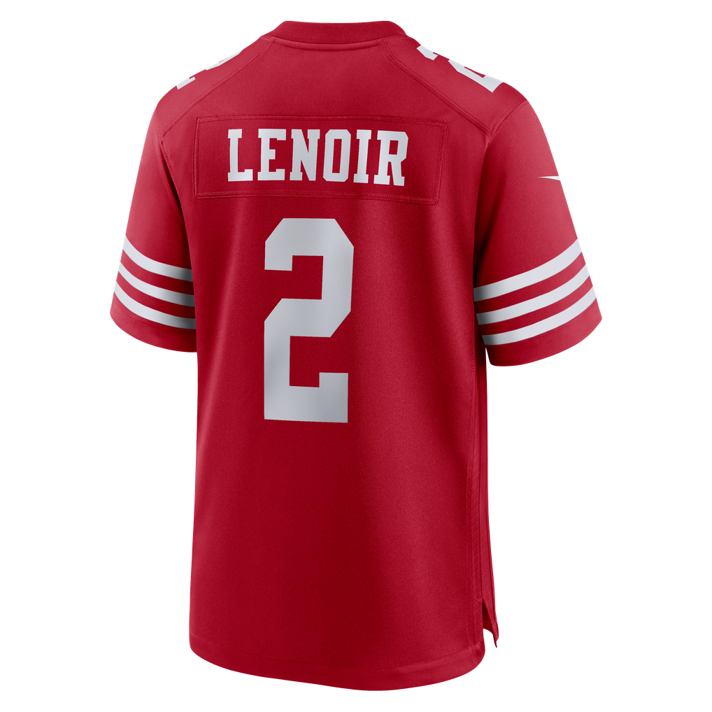 Men's San Francisco 49ers Deommodore Lenoir Scarlet Game Jersey