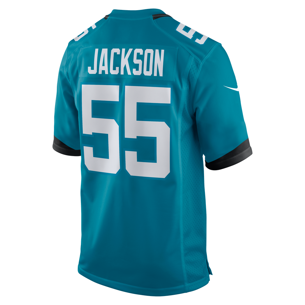 Men's Jacksonville Jaguars Dequan Jackson Teal Game Jersey