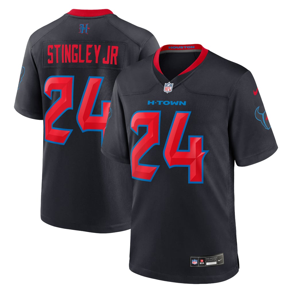 Men's Houston Texans Derek Stingley Jr. Navy 2nd Alternate Game Jersey