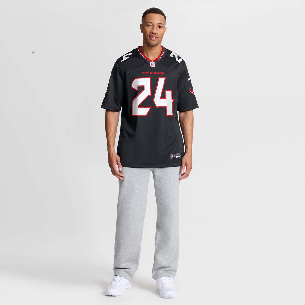 Men's Houston Texans Derek Stingley Jr. Navy Game Jersey