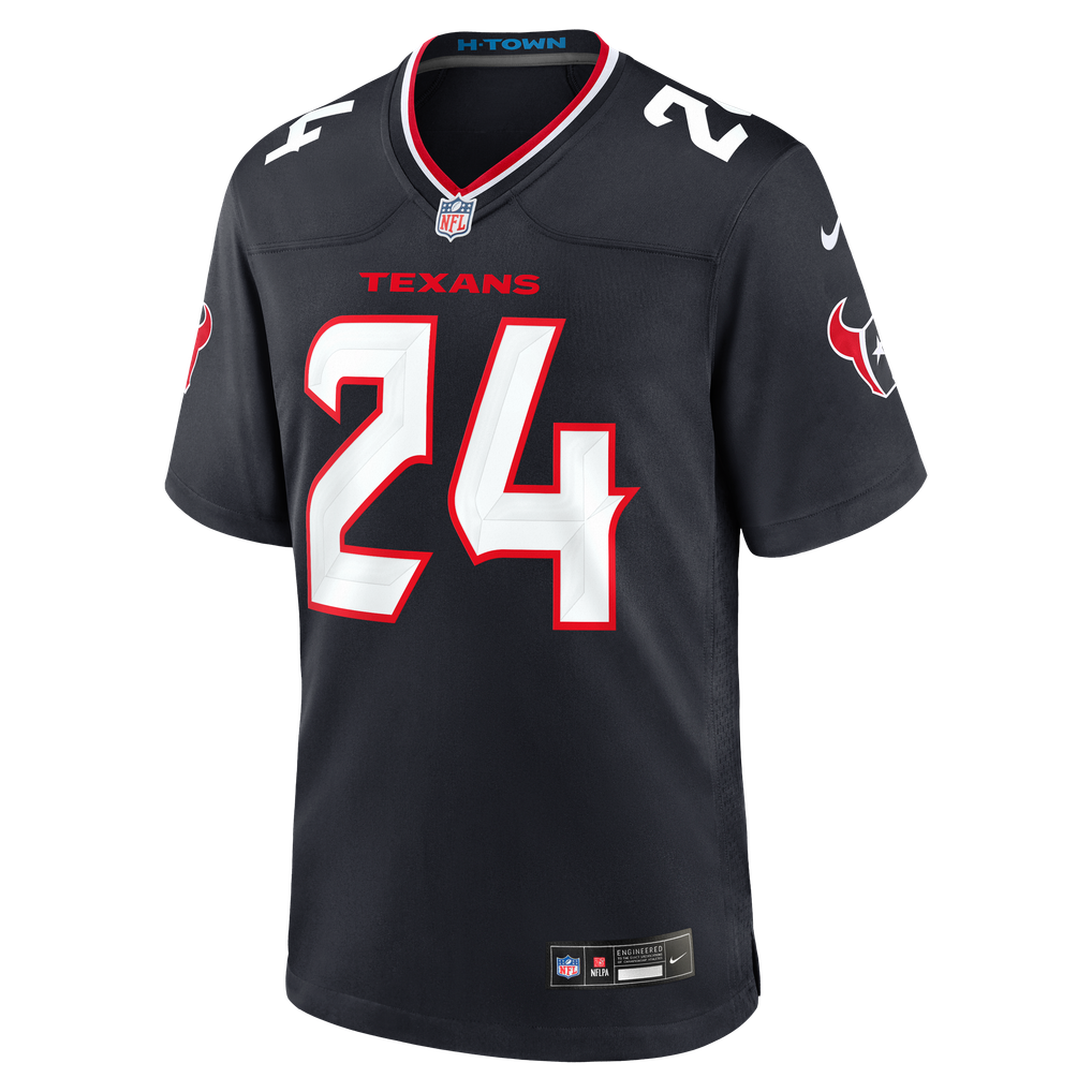 Men's Houston Texans Derek Stingley Jr. Navy Game Jersey