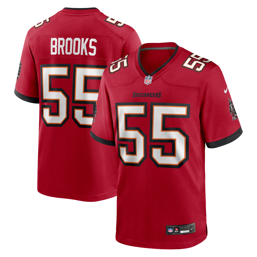 Men's Tampa Bay Buccaneers Derrick Brooks Red Game Retired Player Jersey