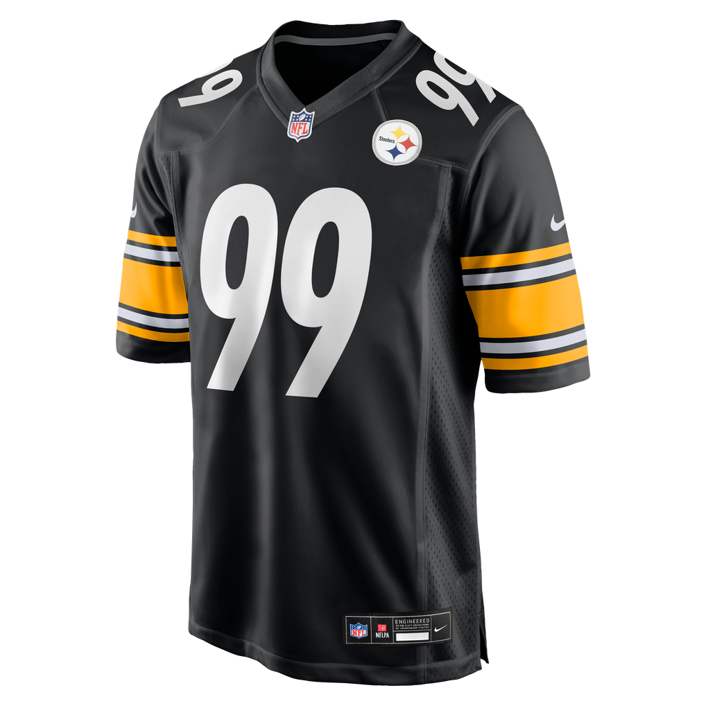 Men's Pittsburgh Steelers Derrick Harmon Black Game Player Jersey